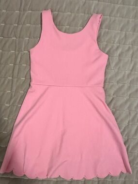 J.Crew Girls' active dress with scalloped hem In Spring Blossom Size 6
